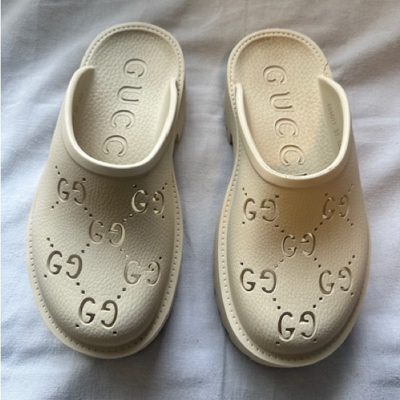 COPY - Gucci- Women’s Platform Perforated G Sandal - Picture 3 of 13